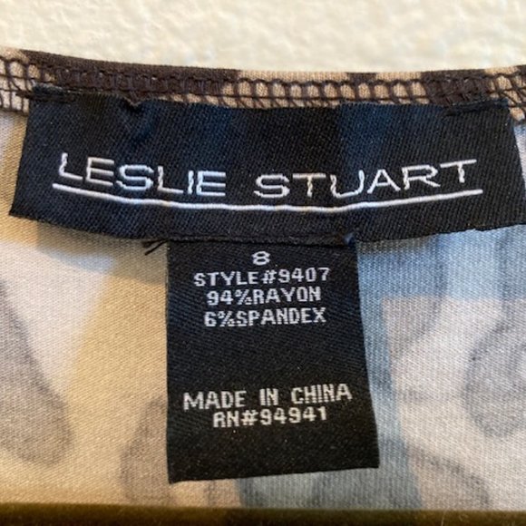 Leslie Stuart Dress - Cheetah Print - Sz 8 - Picture 2 of 3